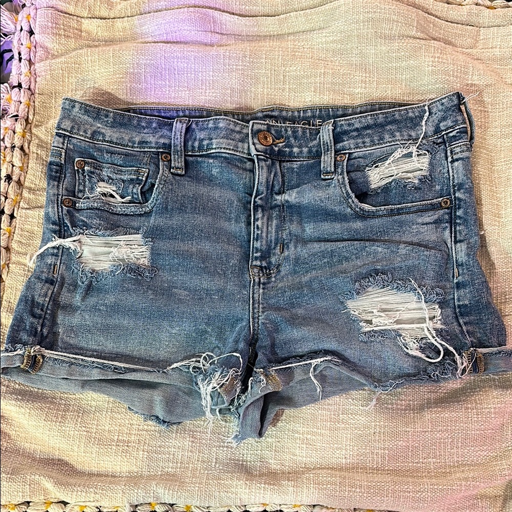 Women's Distressed Denim Shorts